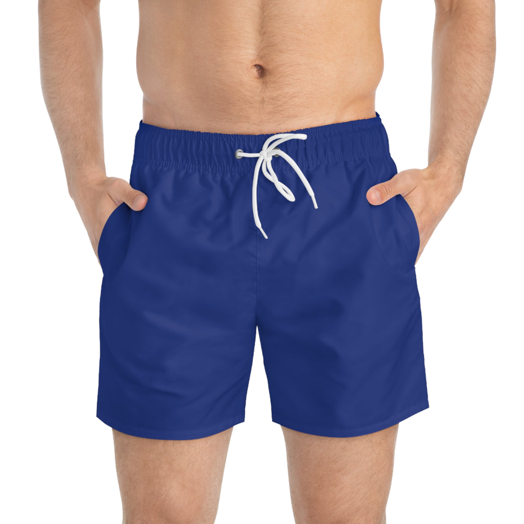 Mama Wak Blue Swim Trunks - Men’s Casual Beach Shorts
