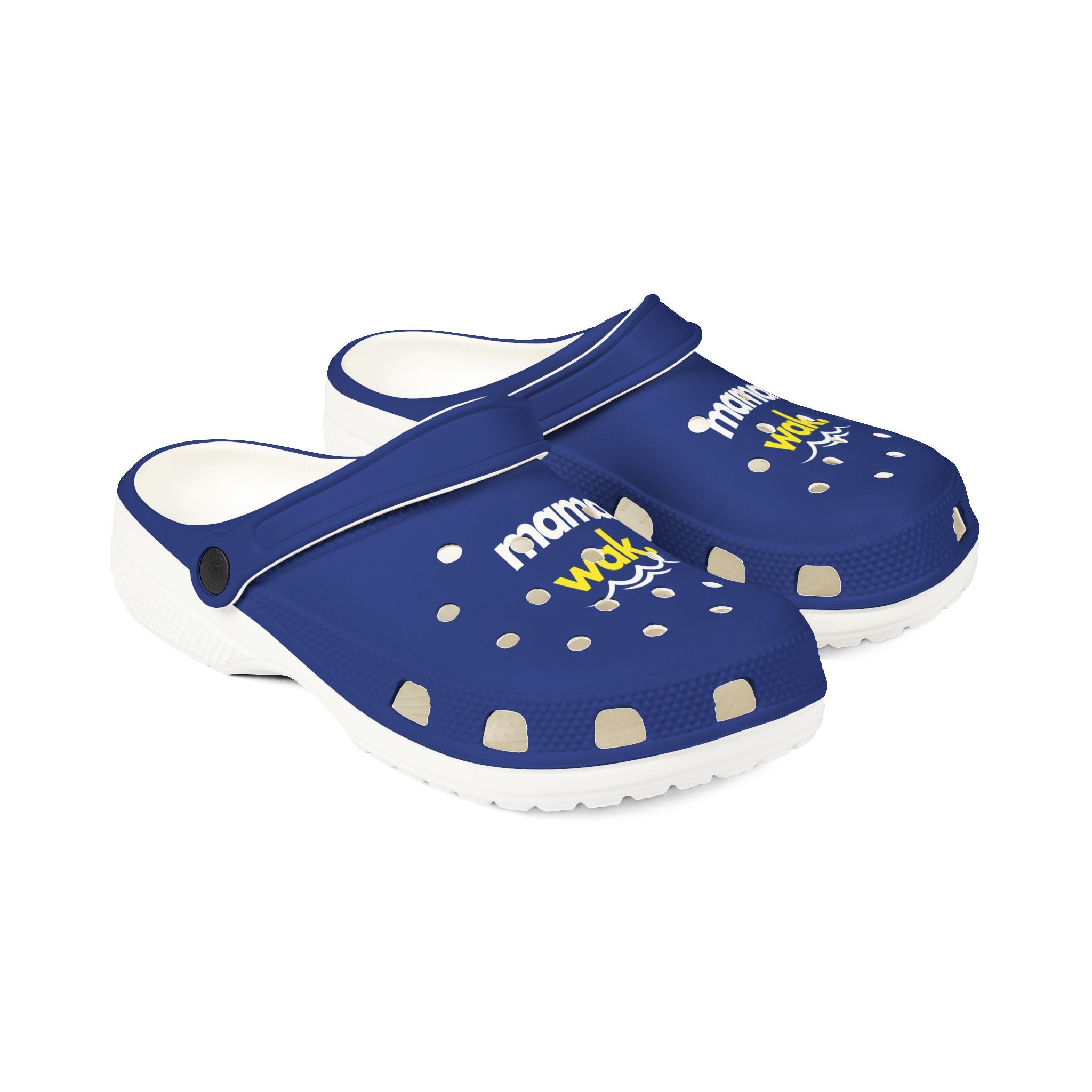 Mama Walk EVA Foam Clogs – Lightweight Navy Garden & Beach Shoes