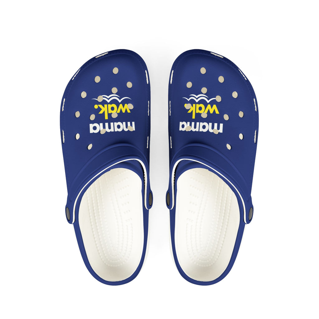Mama Walk EVA Foam Clogs – Lightweight Navy Garden & Beach Shoes