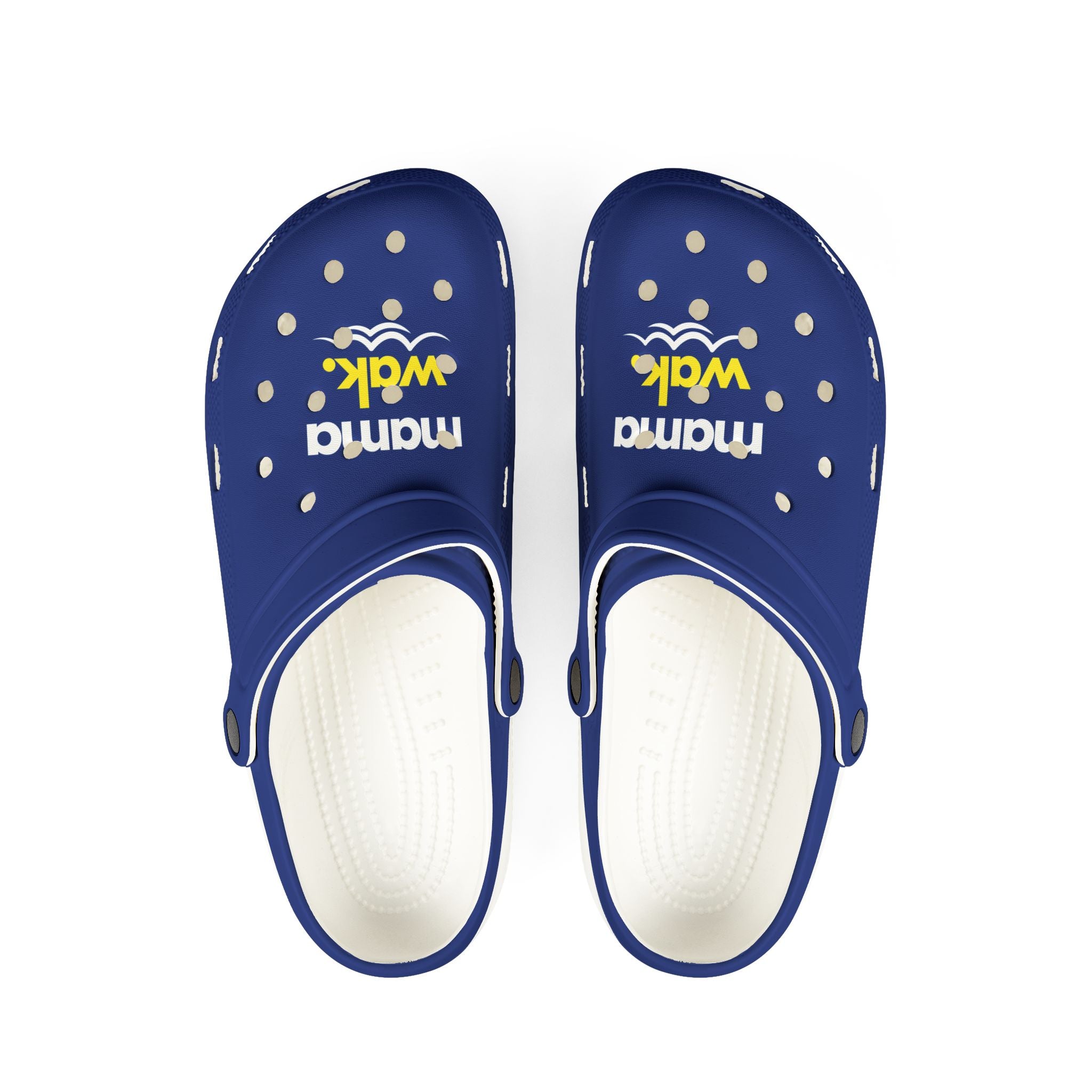 Mama Walk EVA Foam Clogs – Lightweight Navy Garden & Beach Shoes
